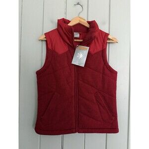 NOWT Vtg Nike 6.0 Puffer Vest S Small Red Full Zip Sportswear Thermore NEW